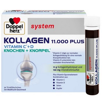 DOPPELHERZ Kollagen 11.000 Plus system Ampullen