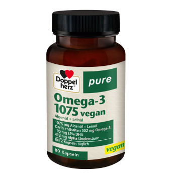 DOPPELHERZ Omega-3 1075 vegan pure Kapseln