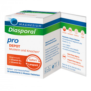 MAGNESIUM DIASPORAL pro D3+K2 DEPOT Muskel+Kno.Tab